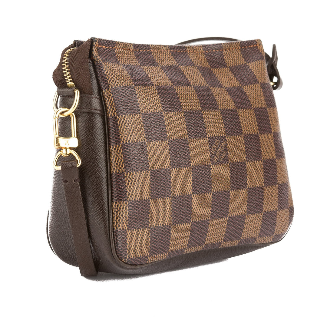 L*V Damier Ebene Canvas Trousse Cosmetic Tote Bag (Pre Owned)