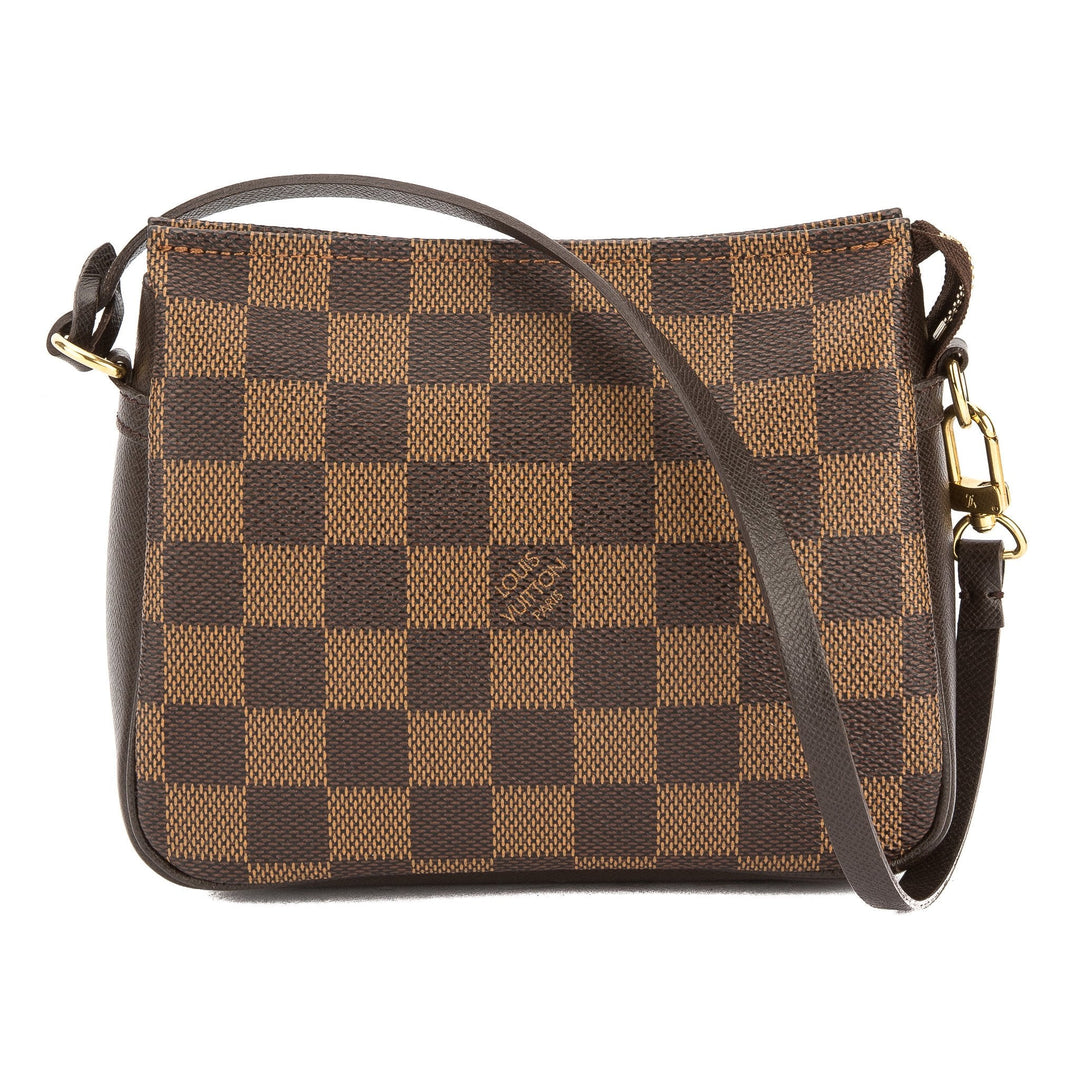 L*V Damier Ebene Canvas Trousse Cosmetic Tote Bag (Pre Owned)
