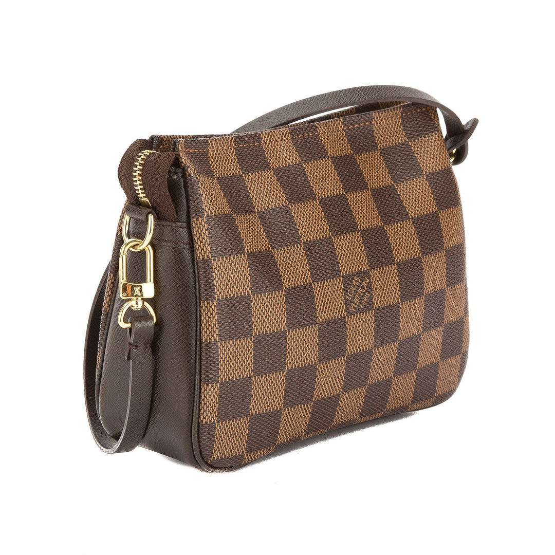 L*V Damier Ebene Canvas Trousse Cosmetic Tote Bag (Pre Owned)
