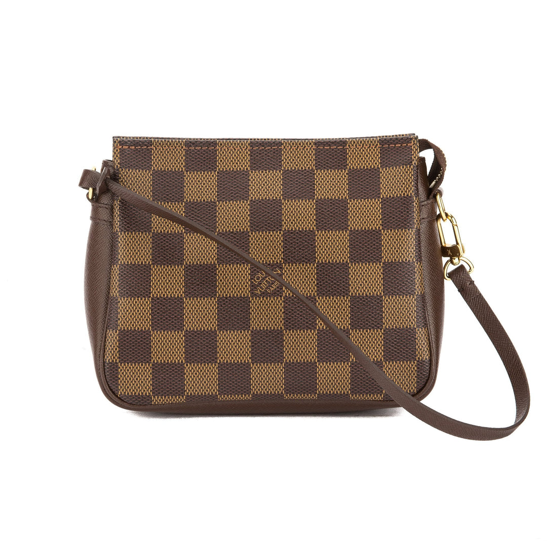 L*V Damier Ebene Canvas Trousse Cosmetic Tote Bag (Pre Owned)