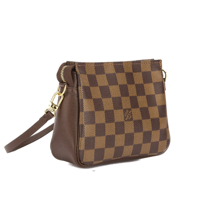 L*V Damier Ebene Canvas Trousse Cosmetic Tote Bag (Pre Owned)