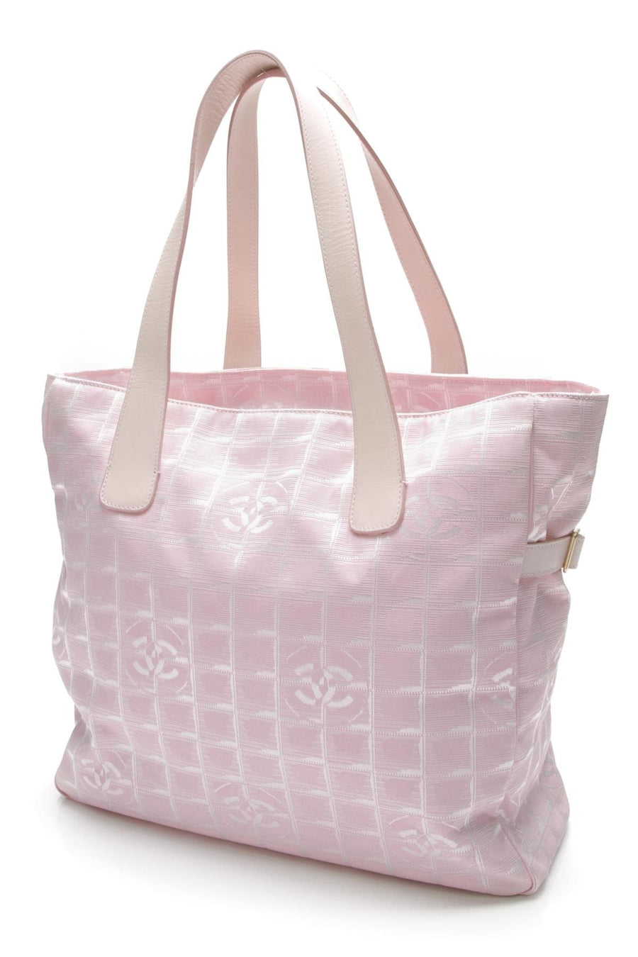 Travel Ligne Tote Bag - Pink Canvas