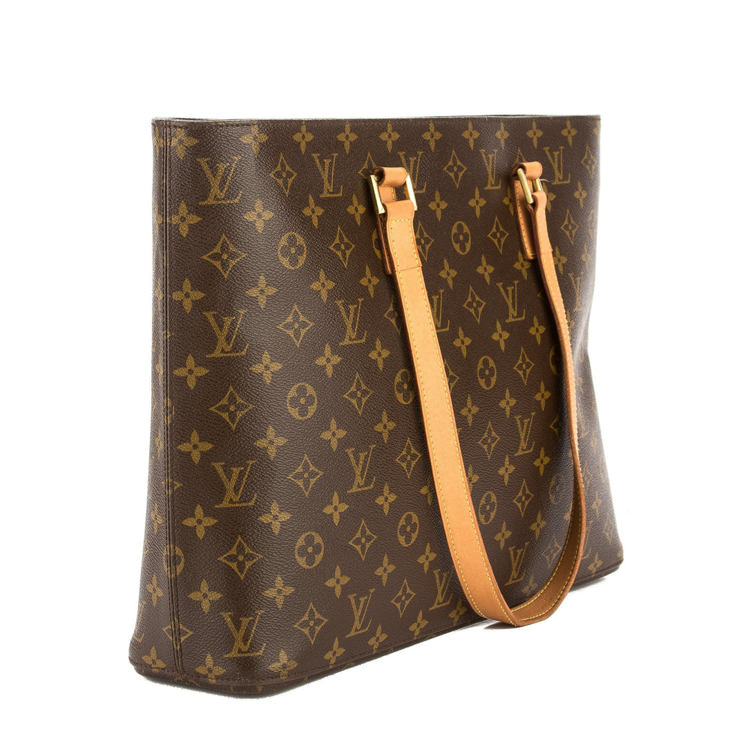 L*V Monogram Canvas Luco Tote Bag (Pre Owned)