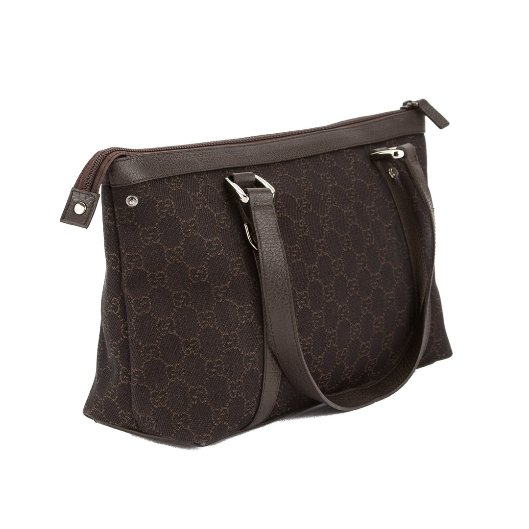 G*G Black GG Supreme Canvas Abbey Tote (Pre Owned)