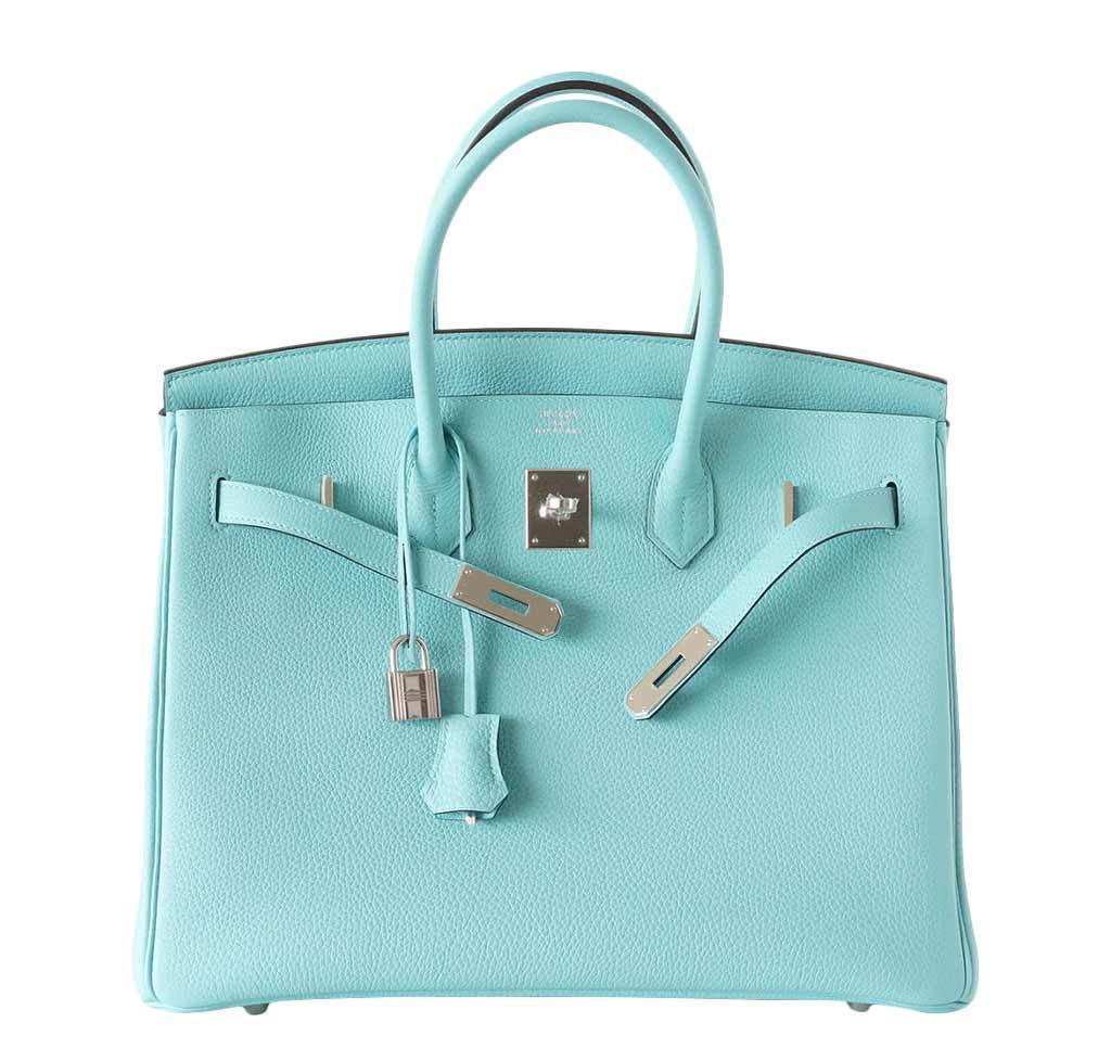 Hermès Birkin 35 Blue Atoll Bag PHW