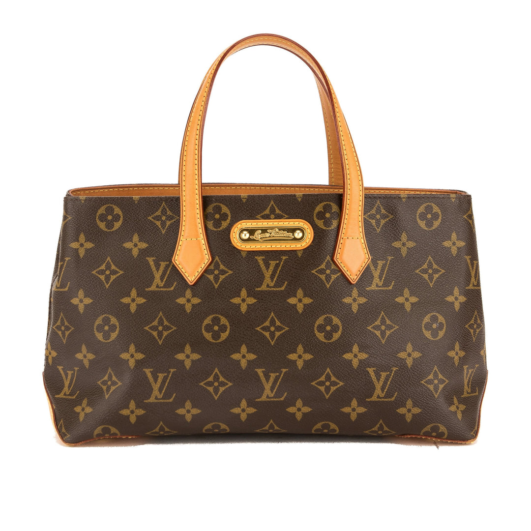 L*V Monogram Canvas Wilshire PM Tote Bag (Pre Owned)