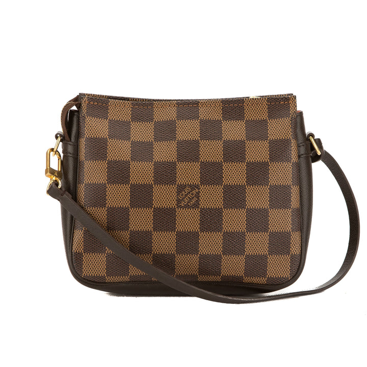 L*V Damier Ebene Canvas Trousse Cosmetic Tote Bag (Pre Owned)