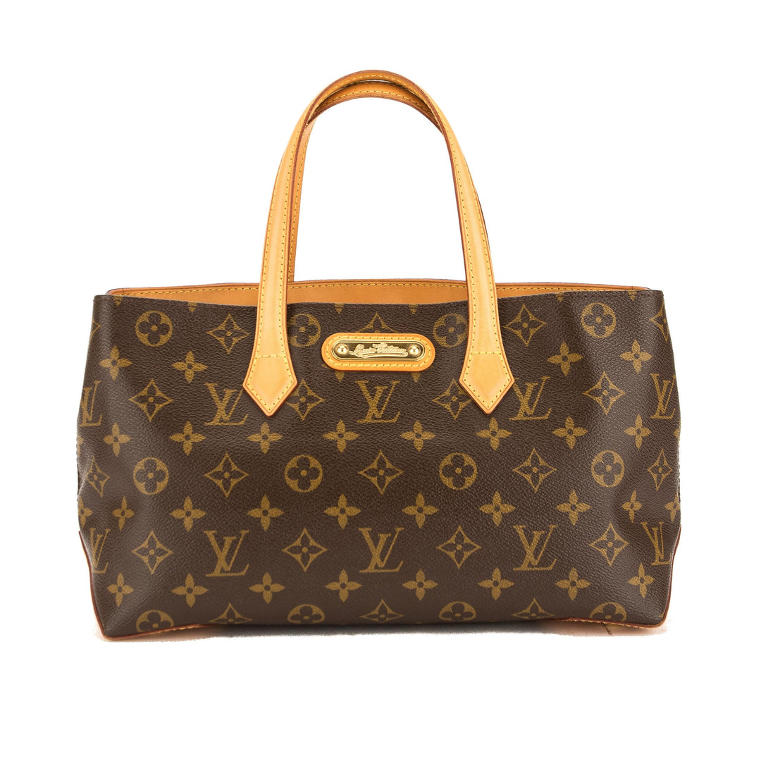 L*V Monogram Canvas Wilshire PM Tote Bag (Pre Owned)