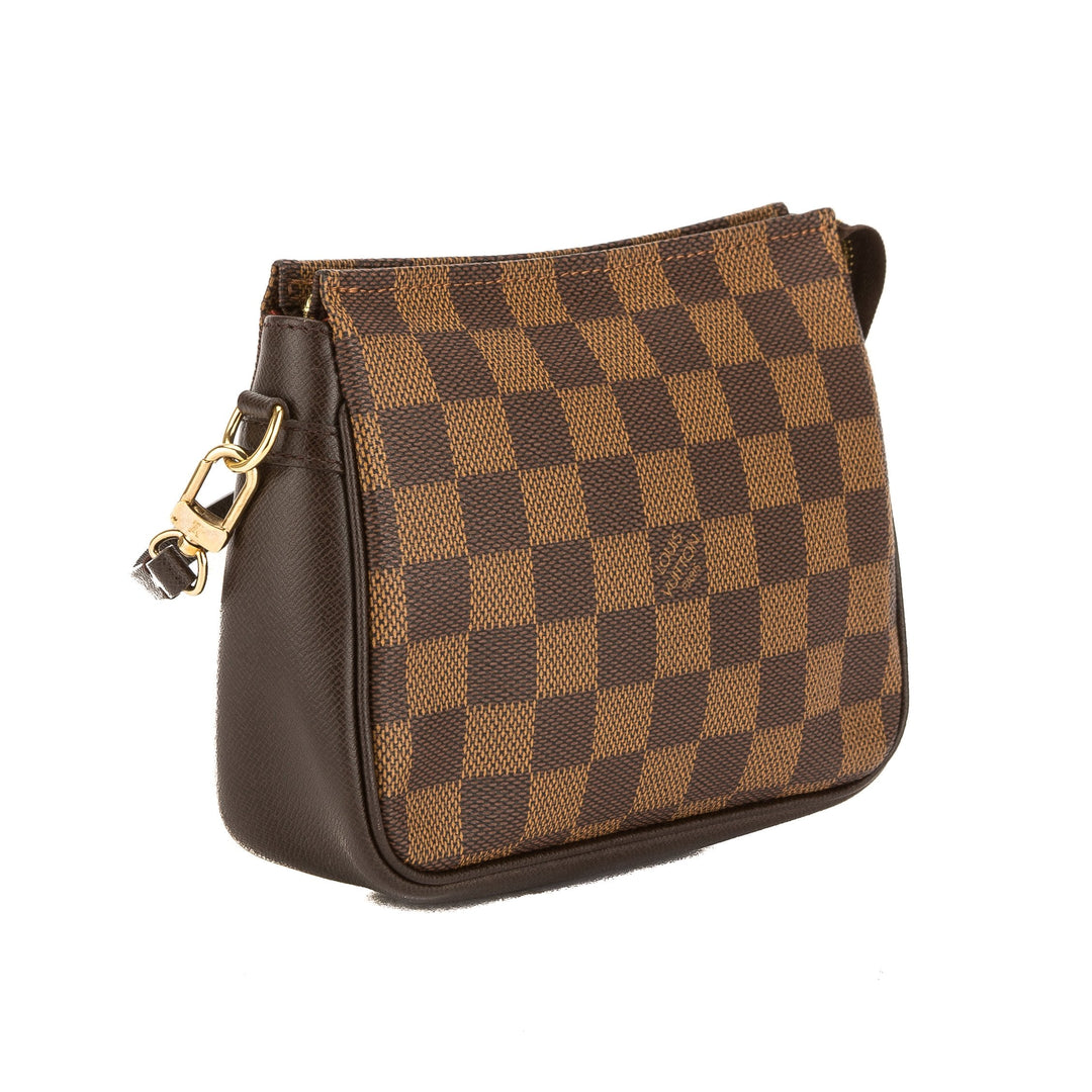 L*V Damier Ebene Canvas Trousse Cosmetic Tote Bag (Pre Owned)