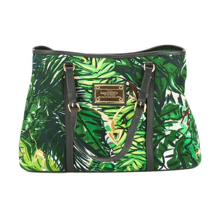 L*V Aventure Canvas Ailleurs Cabas PM Tote (Pre Owned)
