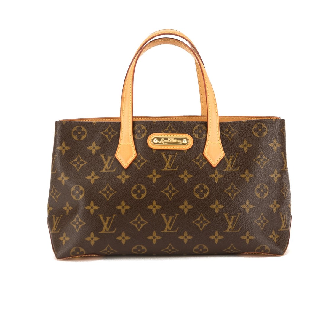 L*V Monogram Canvas Wilshire PM Tote Bag (Pre Owned)