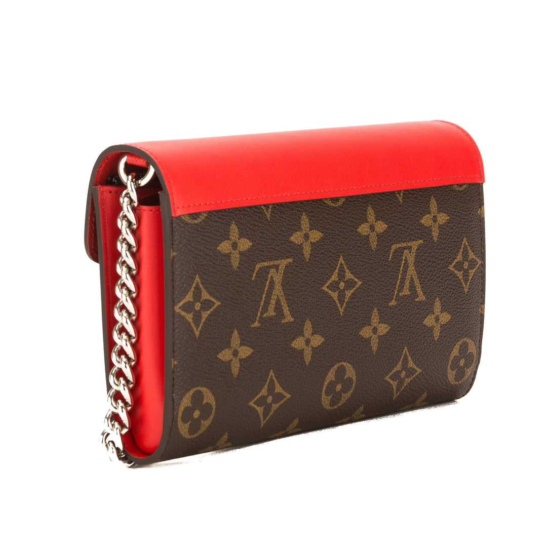 L*V Monogram Canvas Totem Tribal Mask Chain Wallet (Pre Owned)