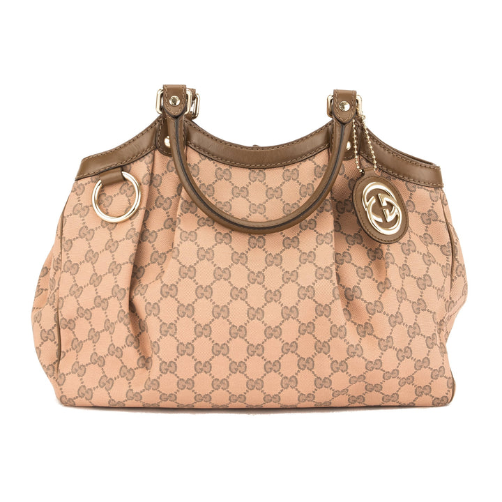 G*G Pink GG Monogram Canvas Large Sukey Tote (Pre Owned)