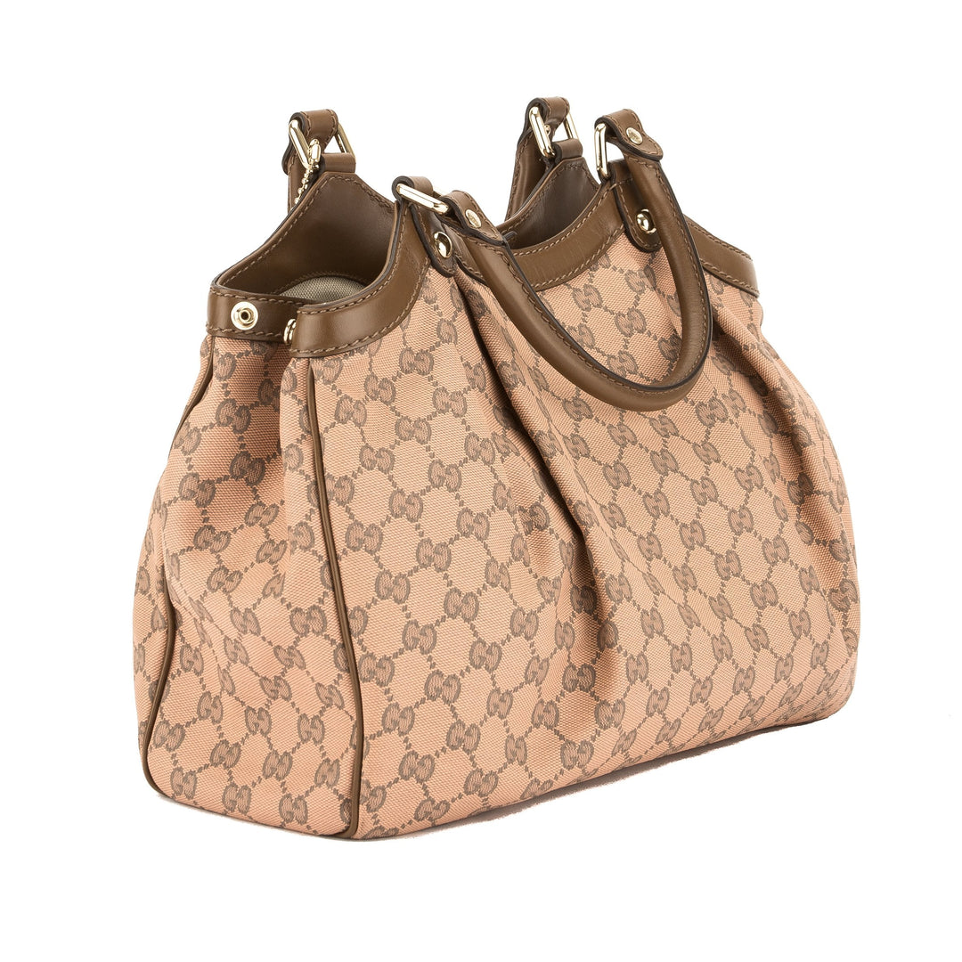 G*G Pink GG Monogram Canvas Large Sukey Tote (Pre Owned)