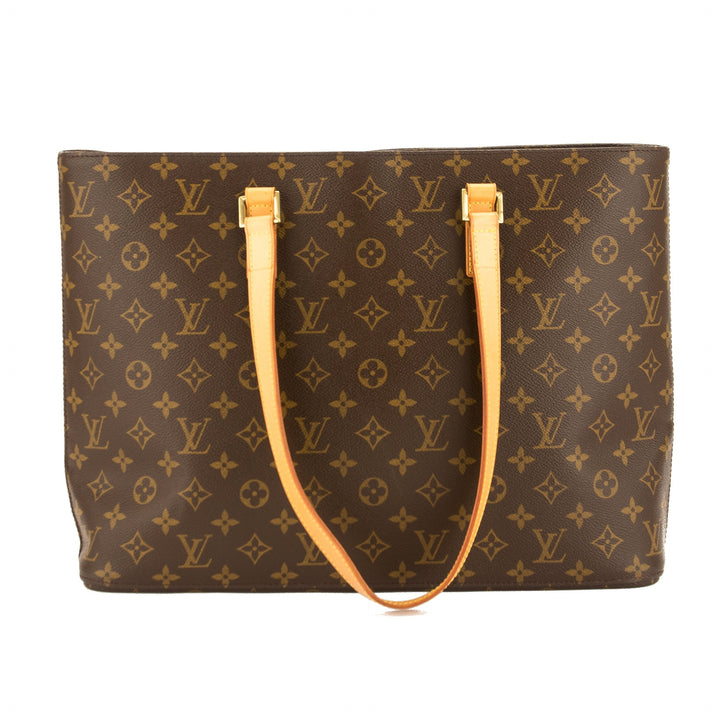 L*V Monogram Canvas Luco Tote Bag (Pre Owned)