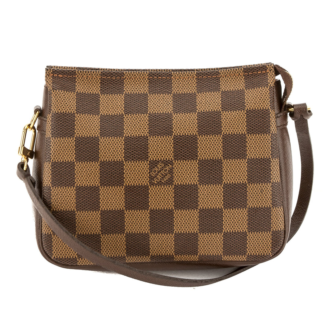 L*V Damier Ebene Canvas Trousse Cosmetic Tote Bag (Pre Owned)