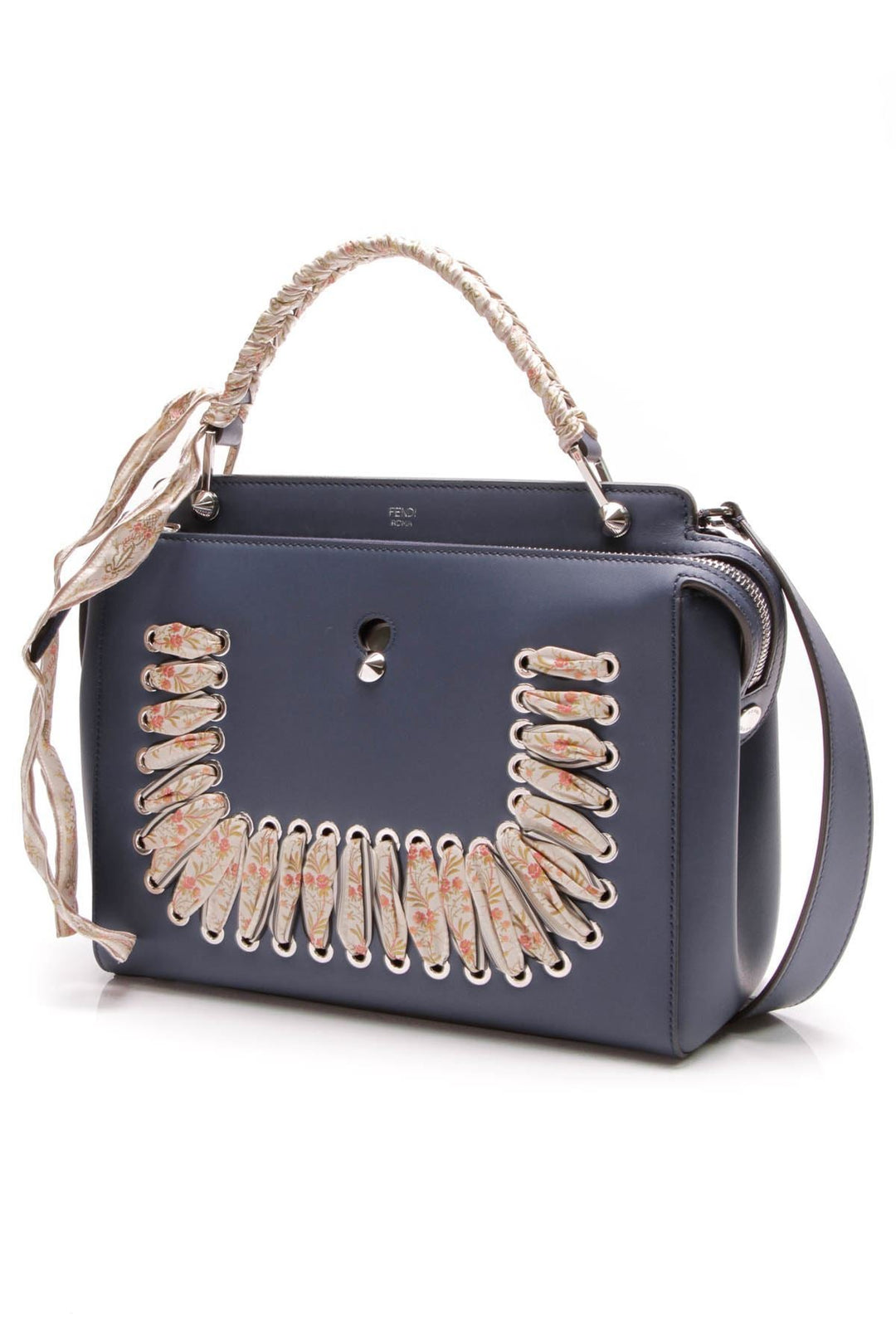Dotcom Ribbon Whipstitch Bag - Blue