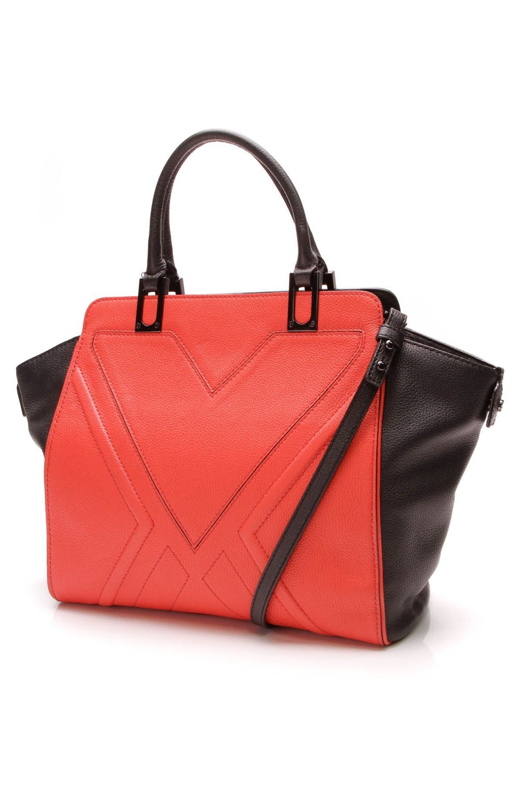Darby Geo Tote Bag - Black/Red
