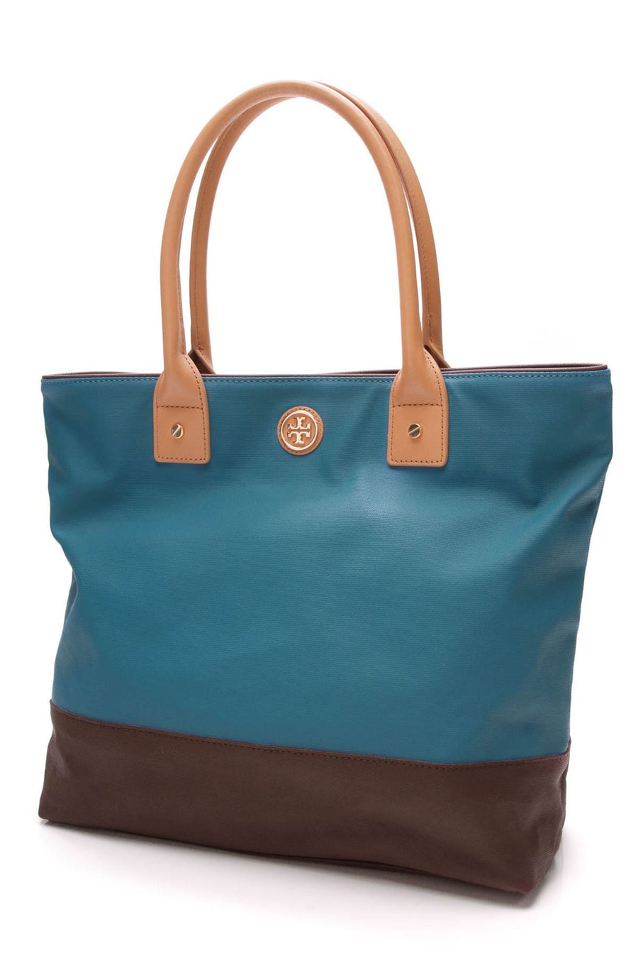 Jaden Tote Bag - Blue/Brown