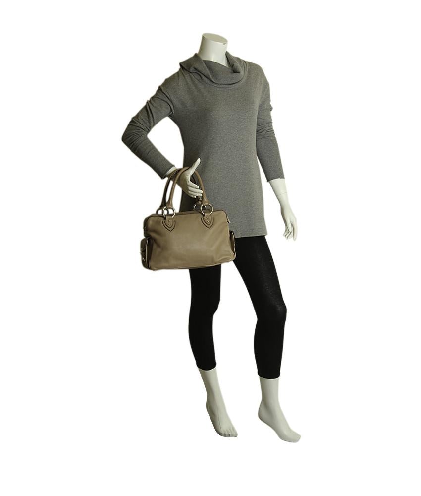 Marc Jacobs Blake Beige Leather Satchel Bag