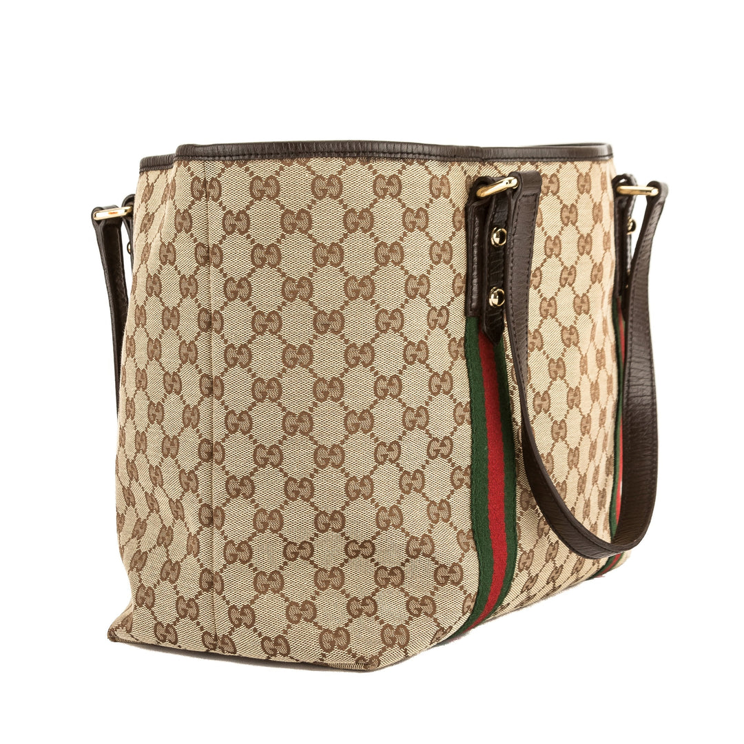 G*G GG Monogram Canvas Large Jolicoeur Tote Bag (Pre Owned)