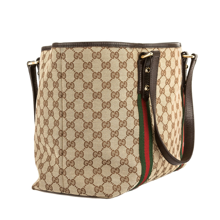 G*G GG Monogram Canvas Large Jolicoeur Tote Bag (Pre Owned)