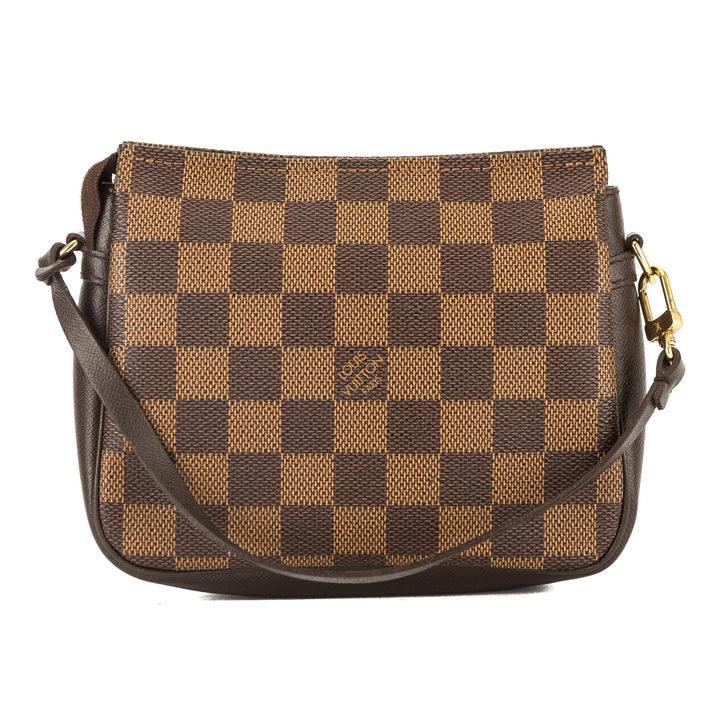 L*V Damier Ebene Canvas Trousse Cosmetic Tote Bag (Pre Owned)