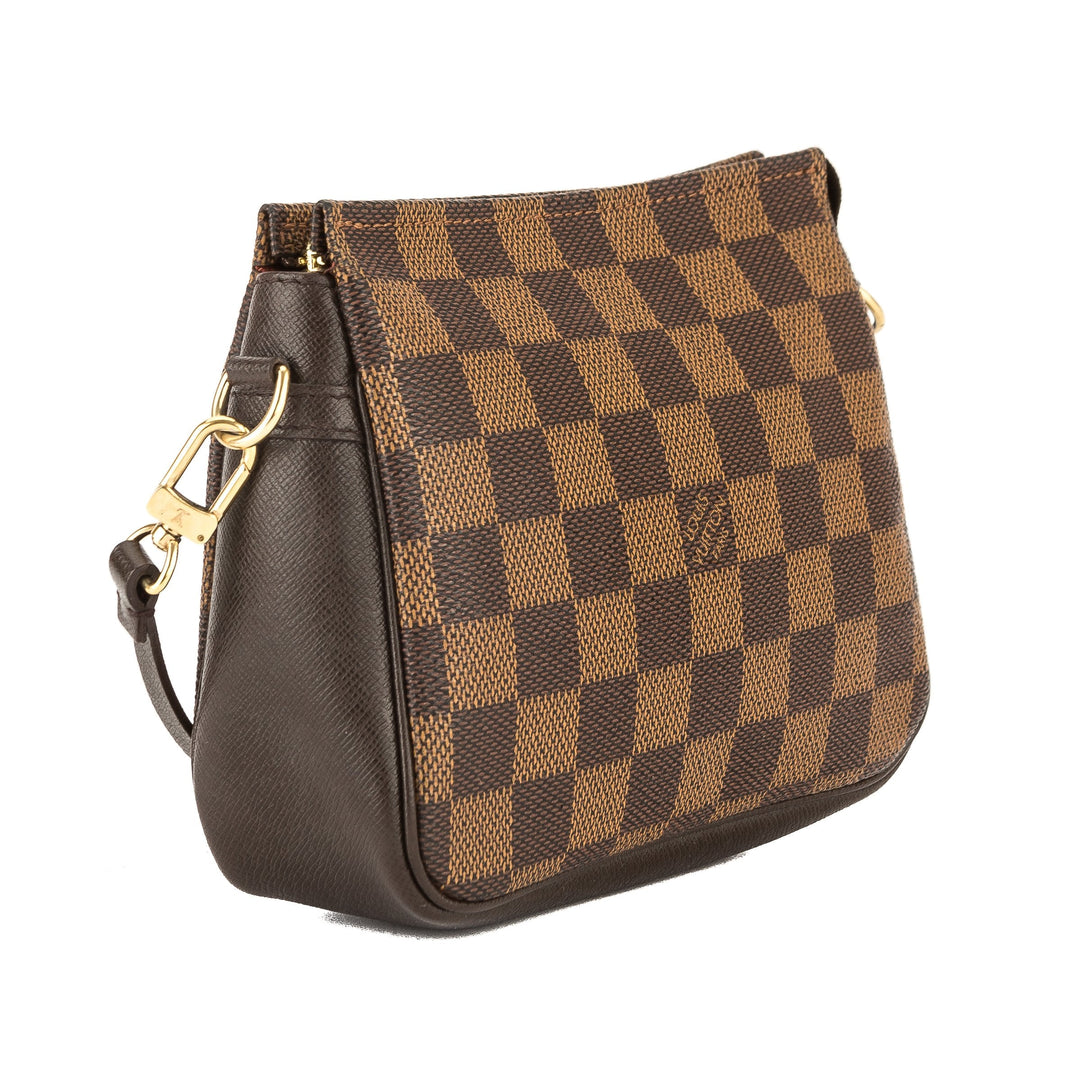 L*V Damier Ebene Canvas Trousse Cosmetic Tote Bag (Pre Owned)