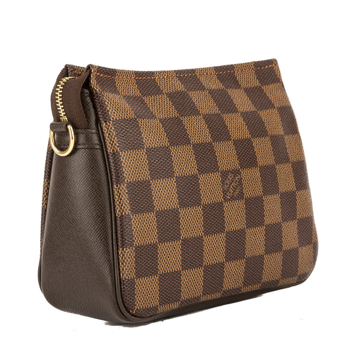 L*V Damier Ebene Canvas Trousse Cosmetic Tote Bag (Pre Owned)