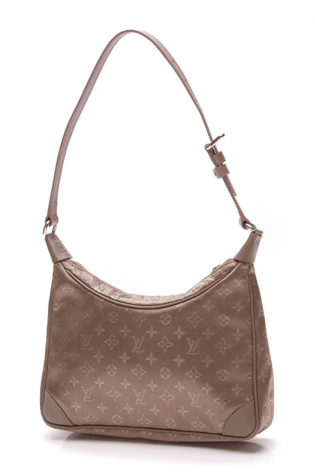 Mini Boulogne Bag - Brown Monogram Satin