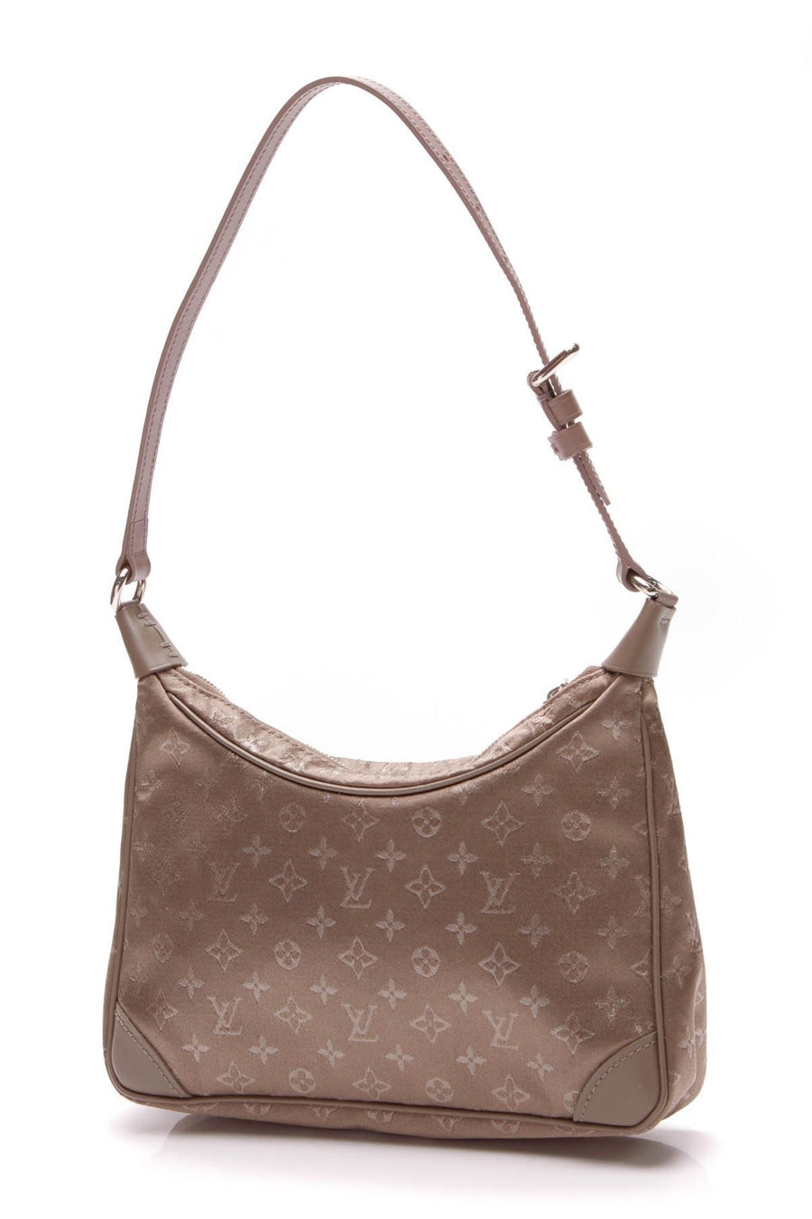 Mini Boulogne Bag - Brown Monogram Satin