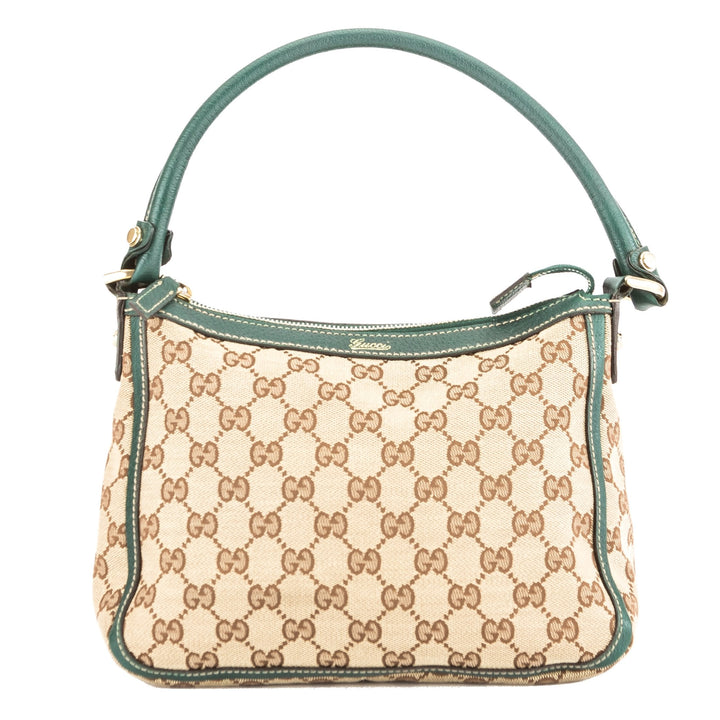 G*G Green Leather GG Monogram Tote (3814007)