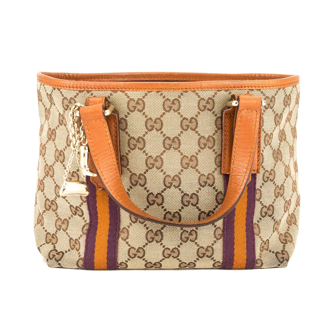 G*G GG Monogram Canvas Small Jolicoeur Tote Bag (Pre Owned)