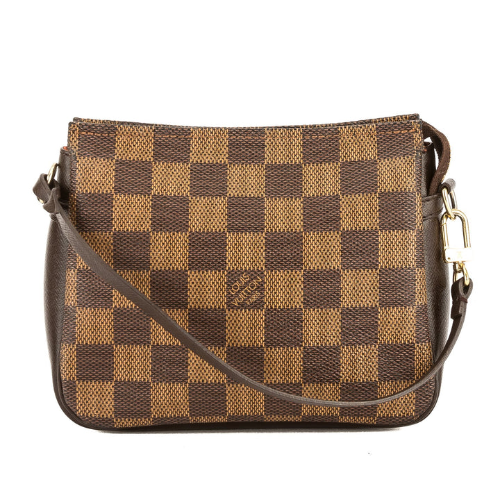 L*V Damier Ebene Canvas Trousse Cosmetic Tote Bag (Pre Owned)
