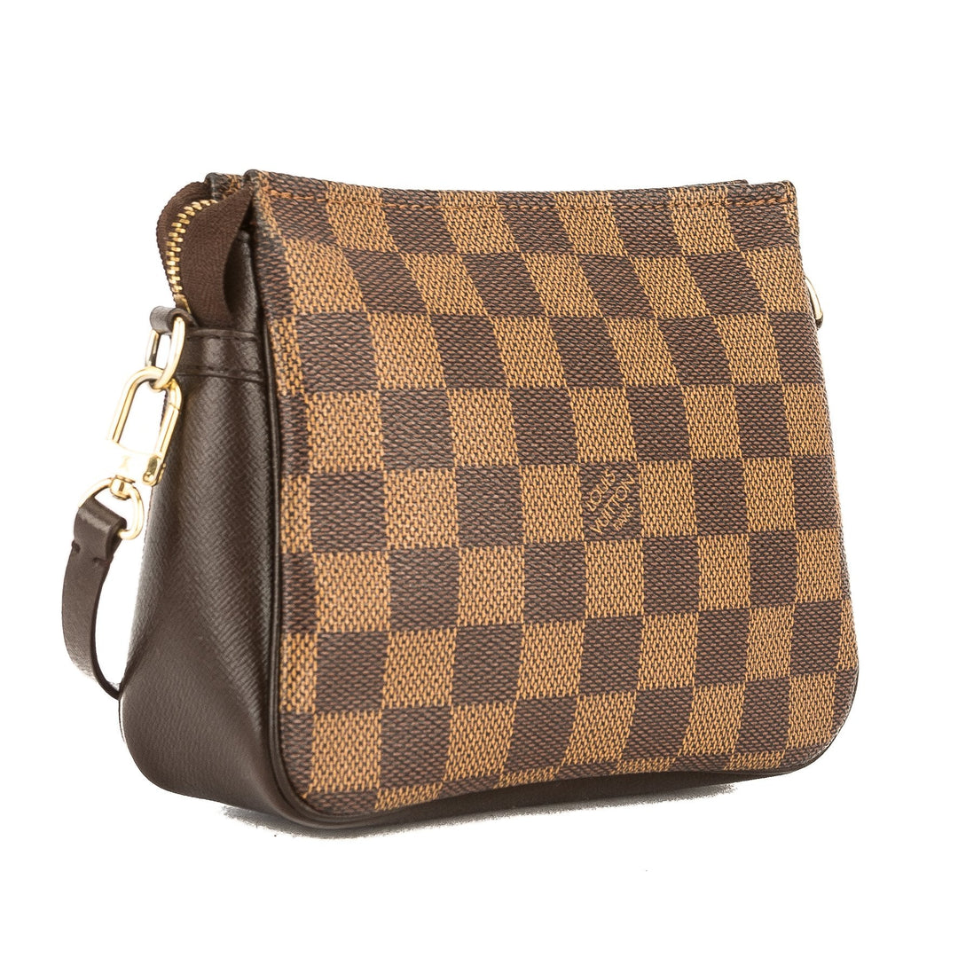 L*V Damier Ebene Canvas Trousse Cosmetic Tote Bag (Pre Owned)