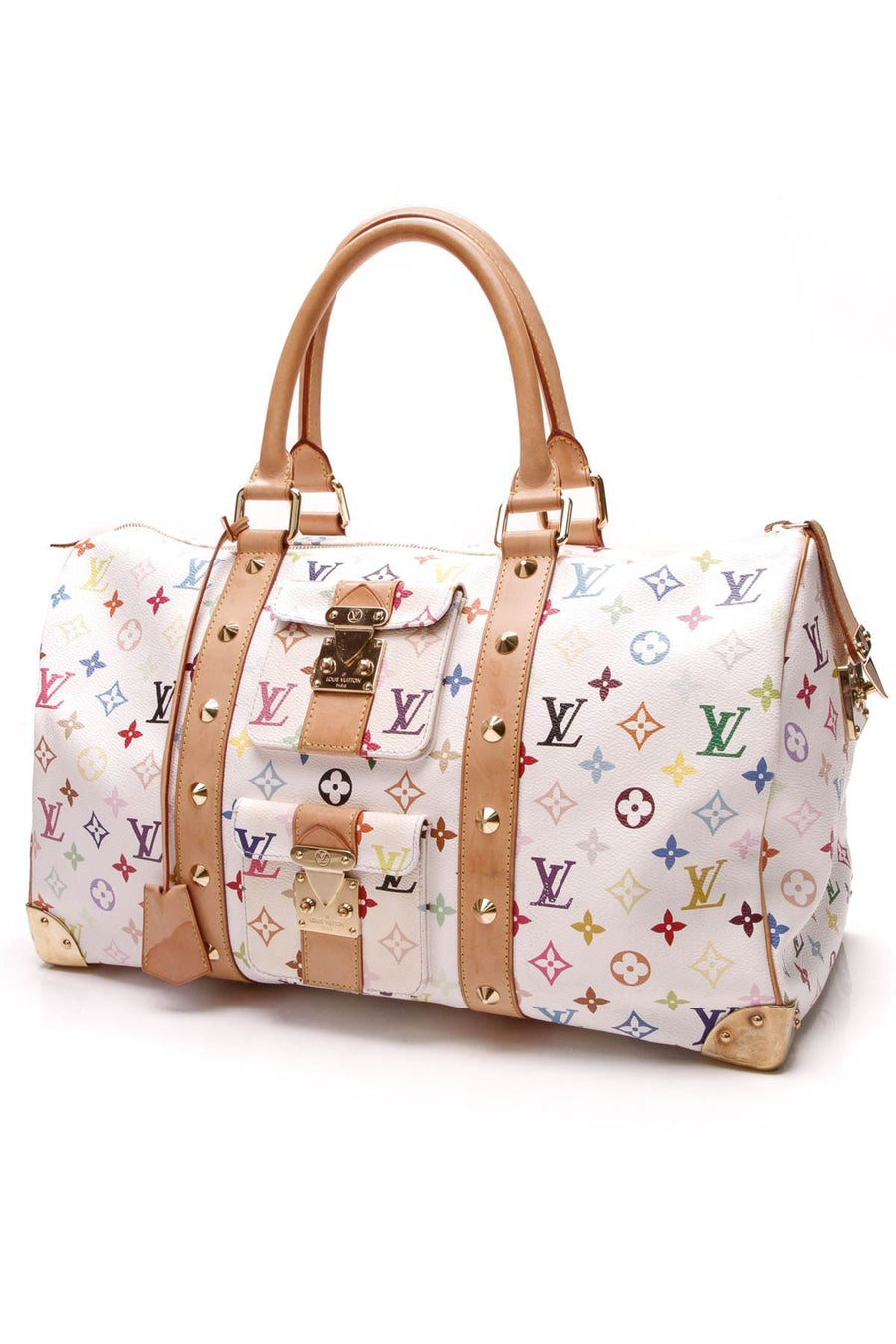 Keepall 45 Travel Bag - White Multicolore