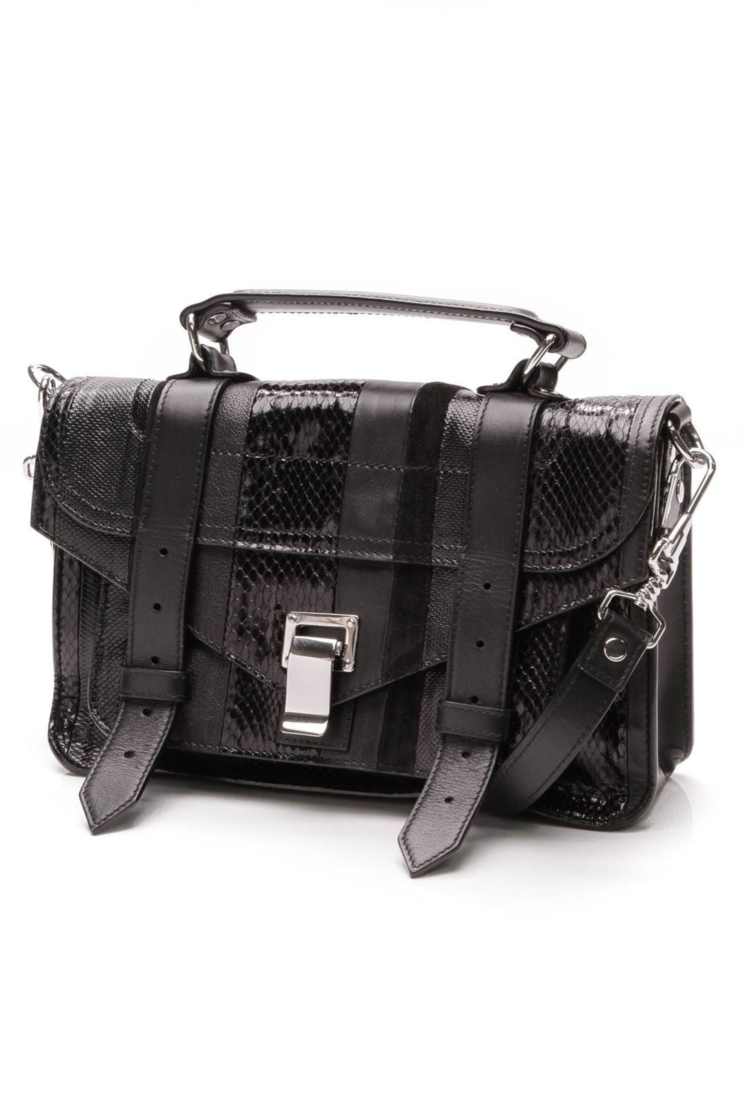 PS1 Tiny Stripe Bag - Black