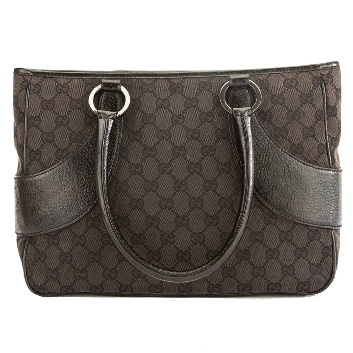 G*G Black GG Monogram Canvas Tote Bag (Pre Owned)