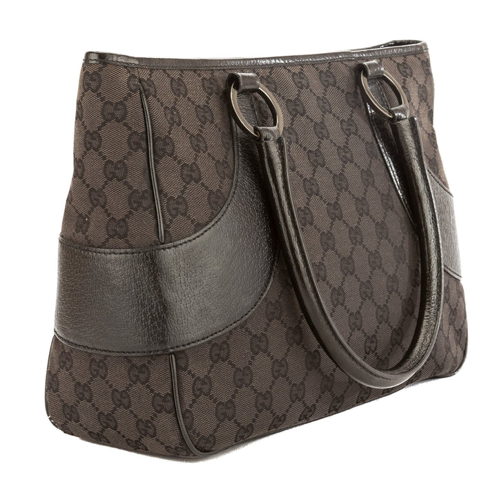 G*G Black GG Monogram Canvas Tote Bag (Pre Owned)