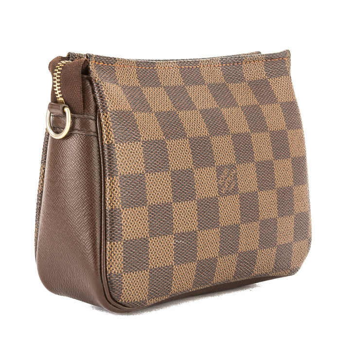 L*V Damier Ebene Canvas Trousse Cosmetic Tote Bag (Pre Owned)