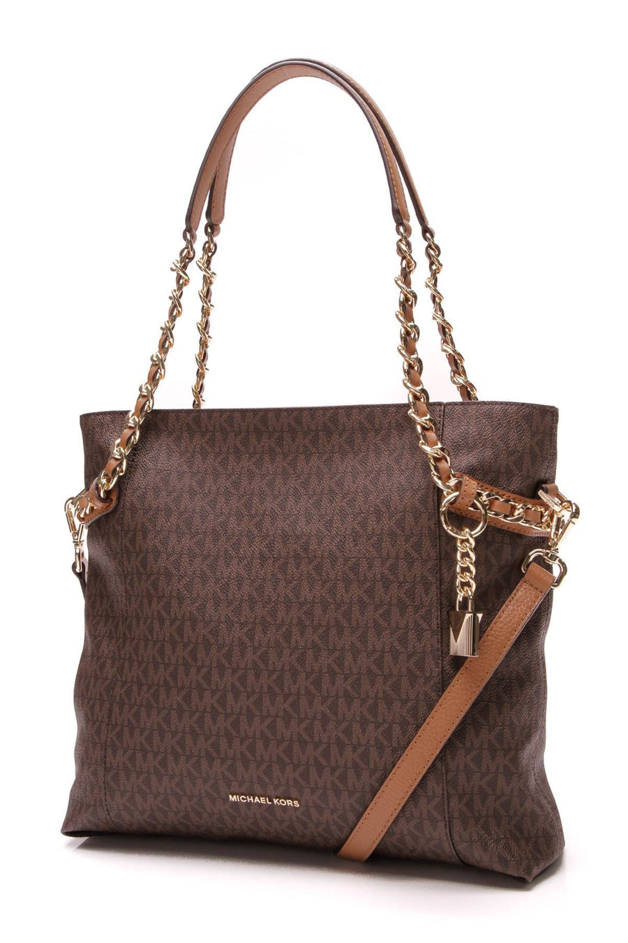 Remy Tote Bag - Brown Logo PVC