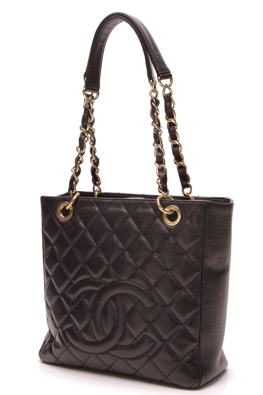PST Petite Shopping Tote Bag - Black Caviar