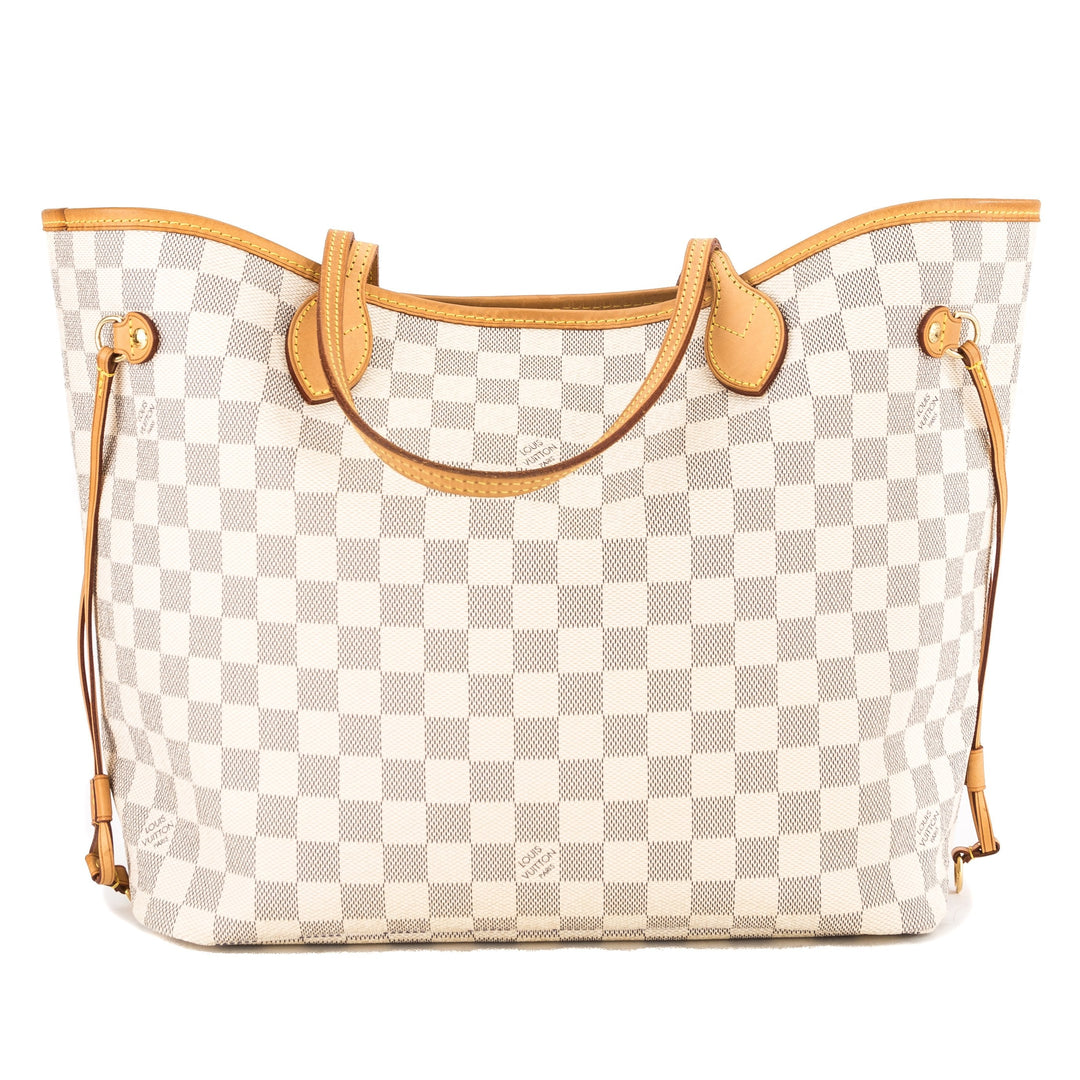 L*V Damier Azur Canvas Neverfull MM Bag (3856001)