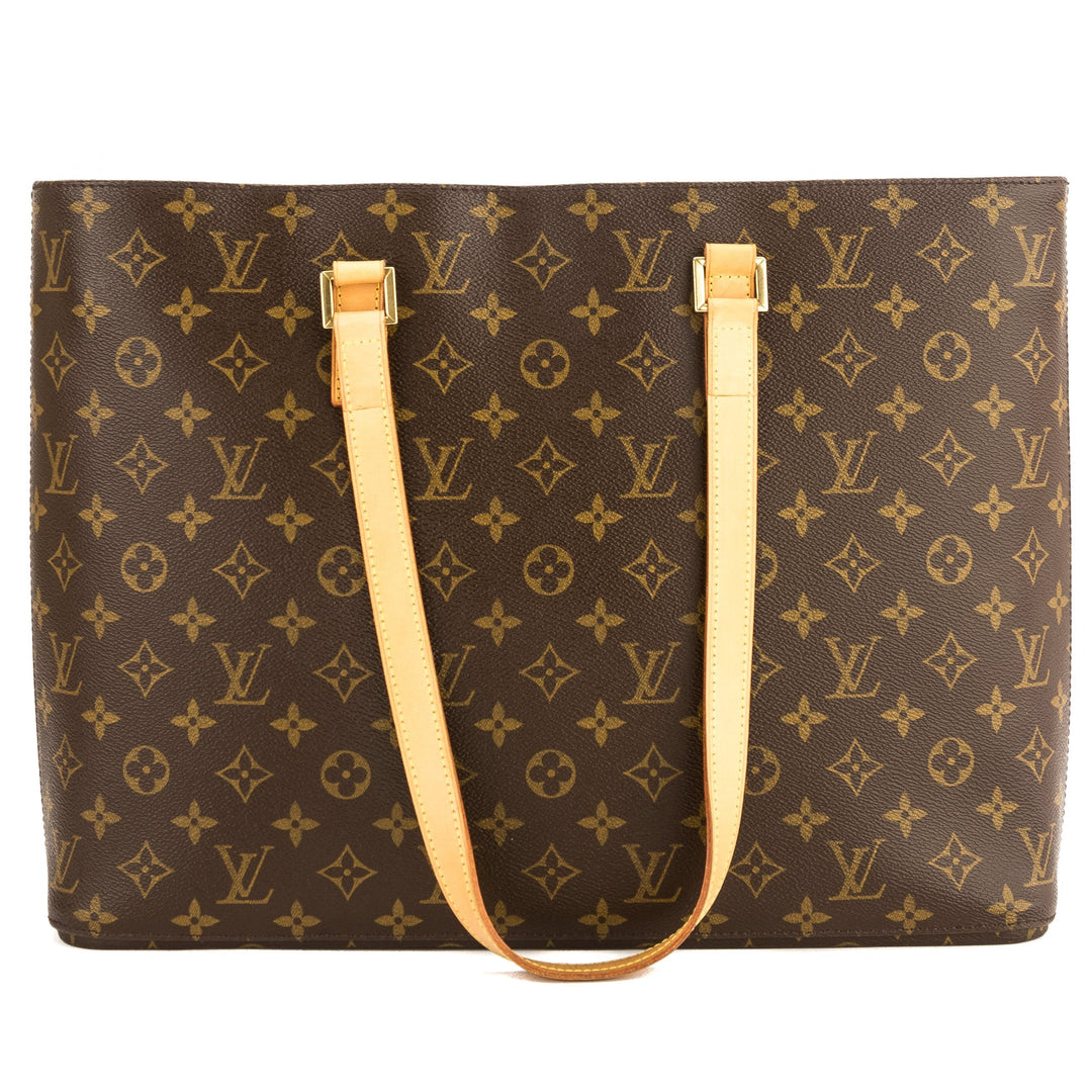 L*V Monogram Canvas Luco Tote Bag (Pre Owned)