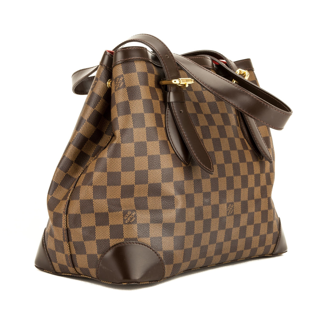 L*V Damier Ebene Canvas Hampstead MM Bag (Pre Owned)
