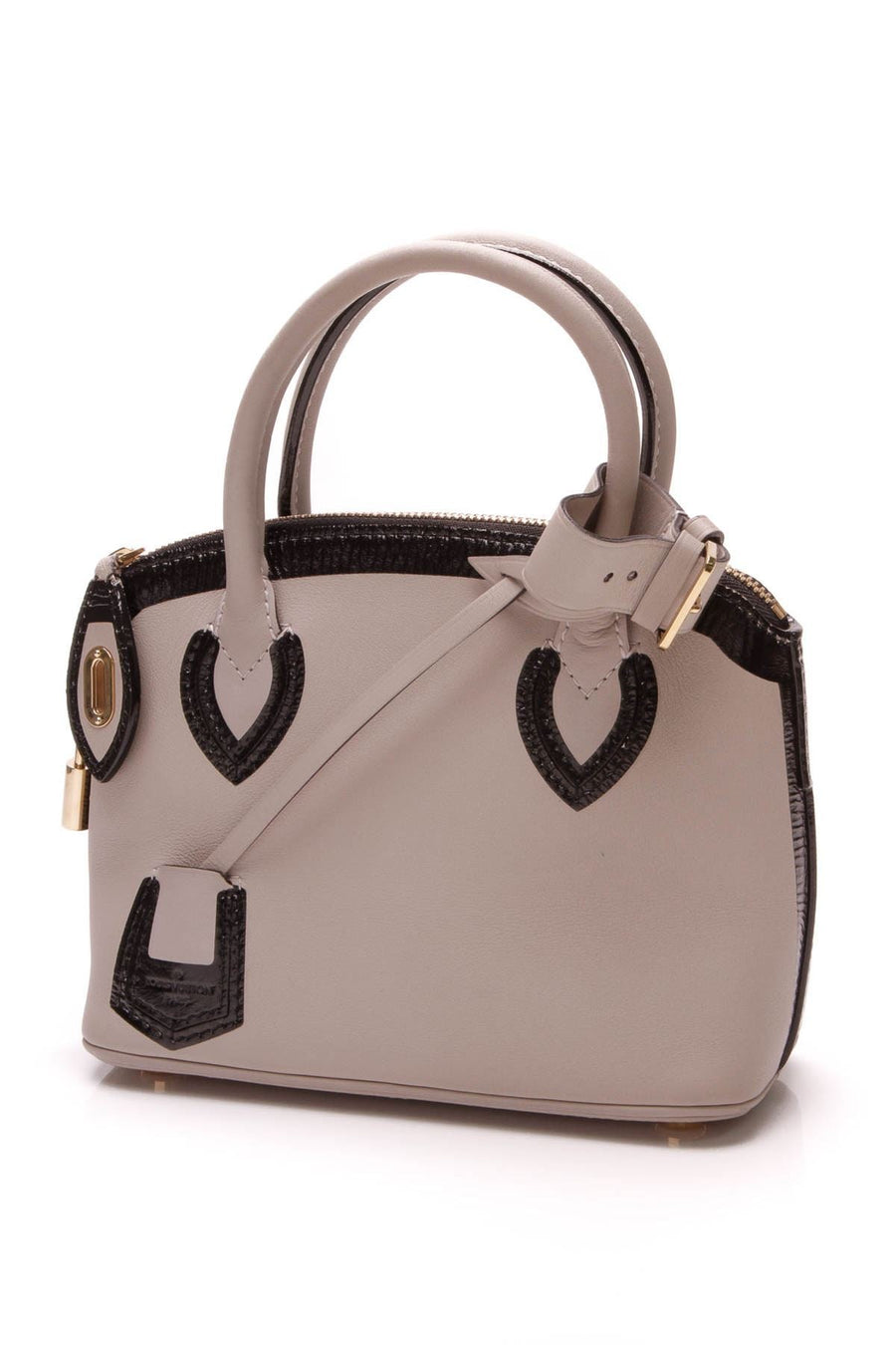 Cuir Obsession Lockit BB Bag - Gris
