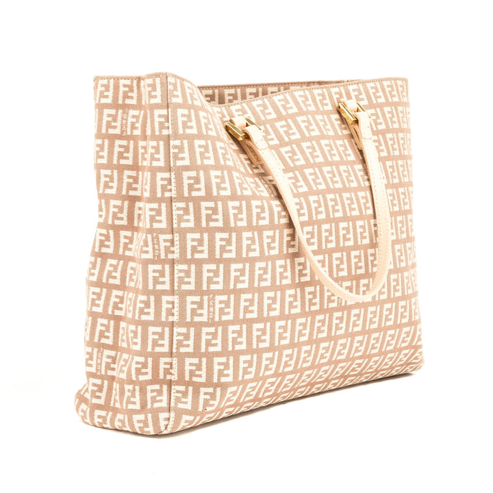 Fendi Pink Zucca Canvas Tote Bag (Pre Owned)