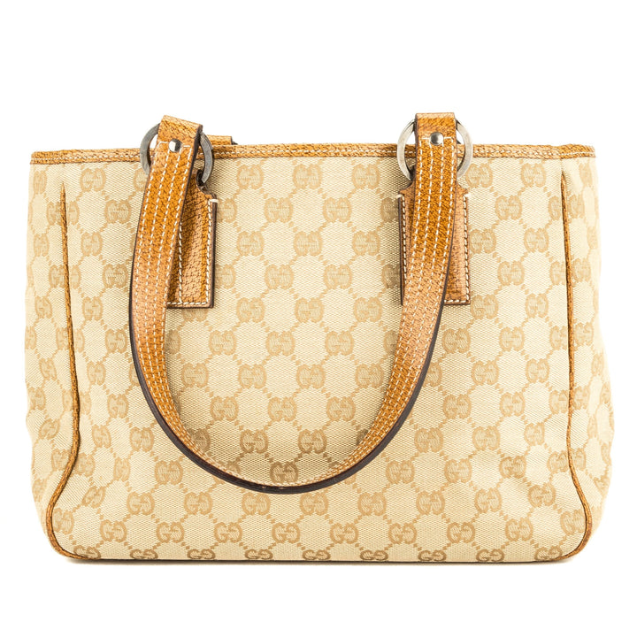 G*G Tan Leather GG Monogram Tote (3909011)