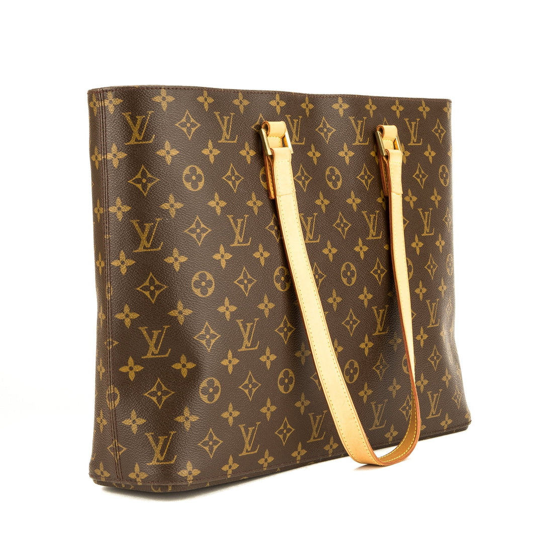L*V Monogram Canvas Luco Tote Bag (Pre Owned)