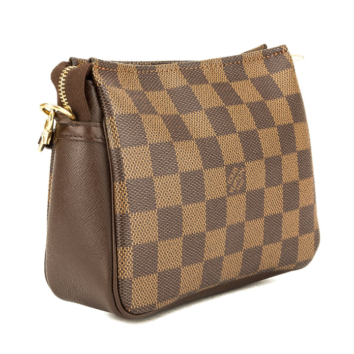 L*V Damier Ebene Canvas Trousse Cosmetic Tote Bag (Pre Owned)